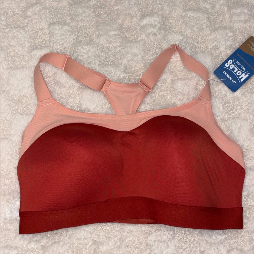 Brooks High Impact Running Dare Racerback Run Sports Bra Rosewood Flamingo 36dd